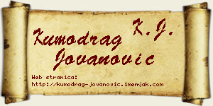 Kumodrag Jovanović vizit kartica